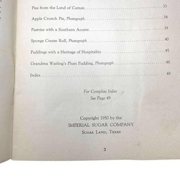 Imperial Sugar Company Romantic Recipes‎ of The Old Southwest Cookbook 1950 - Picture 3 of 6